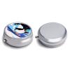 Penguins Skating Metal Pill Box - 3 Compartment Mini Portable Pill Organizer for Purse & Pocket, BPA-Free Travel Pill Case for Vitamins, Medication, Supplements view 3