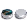 Maya Owl Metal Pill Box - 3 Compartment Mini Portable Pill Organizer for Purse & Pocket, BPA-Free Travel Pill Case for Vitamins, Medication, Supplements view 3