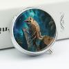 Maya Owl Metal Pill Box - 3 Compartment Mini Portable Pill Organizer for Purse & Pocket, BPA-Free Travel Pill Case for Vitamins, Medication, Supplements view 4