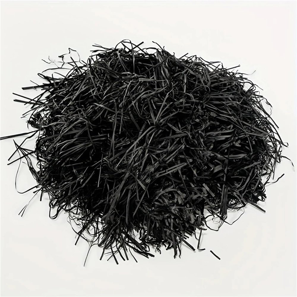 Dnyucen Gift Bag Filler 300g black gift box filled with Lafite grass (excluding box)