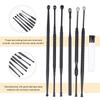 Abaodam Portable Stainless Steel Earwax Removal Tools Professional Ear Pick Kit with Spiral Scoop Comfortable Ergonomic Grip for Safe Ear Cleaning and Wax Removal at Home Travel view 3