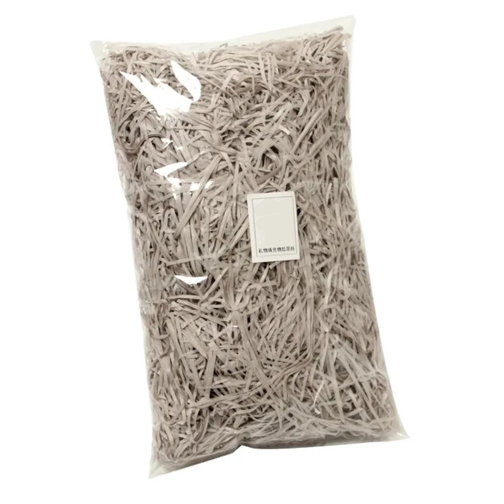 Dnyucen Gift Bag Filler 300g Colorful Shred Crinkle Paper Raffia Shredded Tissue Paper Gift Box Filling Material DIY Packaging Decor(Gray)