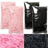Dnyucen Gift Bag Filler 300g Lafite Grass Decorative Paper Raffia Gift Box Filling Material Pink Black Household Party DIY Decoration Supplies(Black) view 2