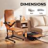 MediHoist Steel Electric Floor Lift Chair with Wheels and PU Cushion, Floor Lift for Elderly, 440 LBS Capacity, Seat Belts and Handrails, Suitable for Home Use view 2