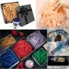 Dnyucen Gift Bag Filler 300g Colorful Shredded Crinkle Lafite Paper Raffia Filler DIY Wedding Party Gift Box Candy Material Packaging Filler(Black-100g) view 4