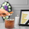 Handcrafted Urn for Human Ashes Round Wooden Cremation Keepsake with Tree of Life Engraving. (4.5" D 3.5" H) view 2
