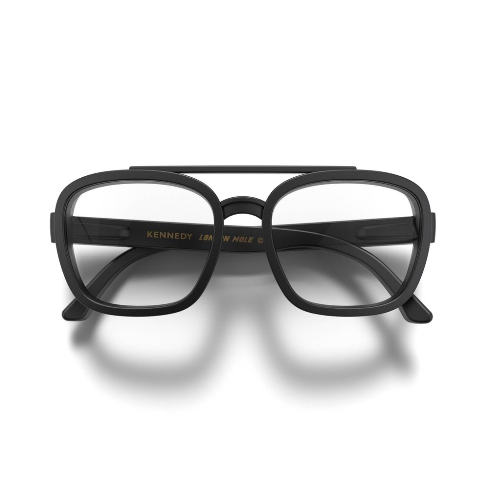 LONDON MOLE Kennedy reading glasses | Cool square shaped pilot style readers | Mens Womens Unisex | Spring hinges