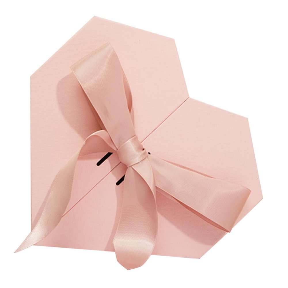 Wedding Loving Heart Shape Box Large Capacity Party Favor Container for Wedding Shower Birthday Valentine Day Storage