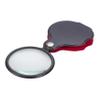 TIDTALEO 5pcs Folding Handheld Magnifying Glass with Protective Case Portable Mini Leather Pocket Loupe for Reading Crafts Jewelry Viewing Black view 1