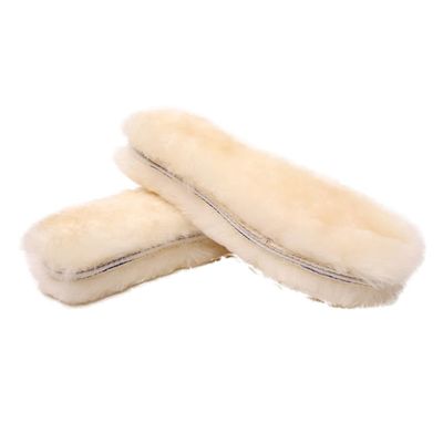 GANAZONO 2 Pairs Wool Inner Insoles Thickened Fleece Replacement Warm Soft Thermal Shoe Inserts for Boots Slippers Winter Outdoor Activities