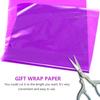 SHOWERORO Wide Purple Cellophane Wrap Film Opp Material for Flower Bouquet Wrapping Wedding Packaging and Craft Use Flexible Packing Roll view 3