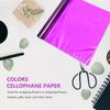 SHOWERORO Wide Purple Cellophane Wrap Film Opp Material for Flower Bouquet Wrapping Wedding Packaging and Craft Use Flexible Packing Roll view 4