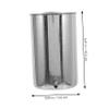 1000ml Stainless Steel Hanging Bucket for Cleanse, Silver view 2