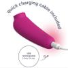 12 Massage Modes, Soothing Heat Function, Soft Touch Material, Waterproof Design, Portable and Rechargeable KQ98925 view 4