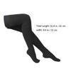 FONDOTIN Elastic Knee High Compression Socks for Women Thigh High Stretchable Stockings with Open Toe Graduated Pressure for Muscle Support and Venous Relief Comfortable Black Xl view 3