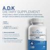 ADK - Vitamin ADK Supplement, 180 Capsules - High Potency Vitamin A, D3(5,000 IU) K2 as MK-7 for Bone, Heart & Calcium Absorption Non-GMO, Gluten Free (6 Month Supply) 2 Pack view 2