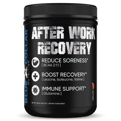 BLUE COLLAR NUTRITION After Work Recovery Powder, 50 Servings Revitalize, Recover, and Conquer (Melon)