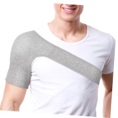 SHOWERORO Adjustable Shoulder Stabilizer Brace with Breathable Elastic Straps for Men Women Reversible Support for Left Right Shoulder Relief Fitness Sports Protection for Basketball