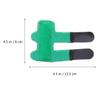 GLSTOY Aluminium Finger Splint Brace for Relief and Protection Breathable Green Finger Injury Corrector Support for Broken Sprained view 2