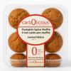 Low Carb Pumpkin Spice Muffins 6 Pcs (1-Pack) by Carb-o-licious - Delicious Keto Mini Muffins Only 2 Net Carbs, 9g Protein - Sugar Free Cupcake Style Healthy Snack Made, Almond Flour, Low-Carb Treat view 1