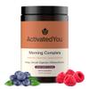 ActivatedYou Morning Complete Super Greens Powder Drink Mix - Gut Health Boost with Prebiotics, Probiotics, & Antioxidants - 10 Billion CFUs, Mixed Berry Flavor Greens Superfood Powder - 30 Day Supply view 1