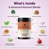 ActivatedYou Morning Complete Super Greens Powder Drink Mix - Gut Health Boost with Prebiotics, Probiotics, & Antioxidants - 10 Billion CFUs, Mixed Berry Flavor Greens Superfood Powder - 30 Day Supply view 4