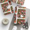 German Shepherd Wrapping Papers - Christmas Santa Cartoon Puppies, Gift Wrap, Puppy Theme, Holiday Dog Gift Present view 1