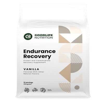 GOODLIFE Nutrition Endurance Recovery - Protein and Carbohydrate Recovery Drink Mix - Post-Workout Recovery Drink - 12 Serving Bag (Vanilla)