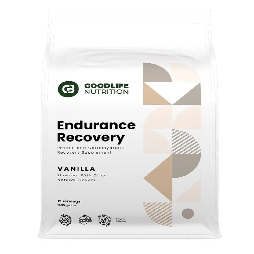 GOODLIFE Nutrition Endurance Recovery - Protein and Carbohydrate Recovery Drink Mix - Post-Workout Recovery Drink - 12 Serving Bag (Vanilla)