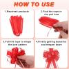 MECCANIXITY 5 Pcs 4 Inch Large Big Pull Bow Organza Gift Wrapping Bows Ribbon for Wedding Car Baskets Presents Christmas Bow, Green view 3