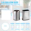 100 Count Small Drawstring Trash Bags for 2.6-Gallon (10 L) Trash Cans, Thick Pre-separated Garbage Bags,Mini Wastebasket can Liners for Bathroom Bedroom Office(White) view 2