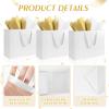 Ethhqu 3 Pack Extra Large White Gift Bags with Handles, 16x6x12 Inches - Includes 6 Tissue Papers for Birthday, Wedding, Shopping Business, Thanksgiving, Christmas&Holiday (White Extra Large-3 Pcs) view 3