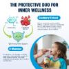 ABYSSUS Cranberry Gummies for Kids with D-Mannose, Elderberry & Vitamin C, Zinc, Urinary Tract Support & Immune Health Prebiotic Inulin for Gut, Strawberry Flavor, 60 Count view 3