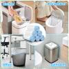 100 Count Small Drawstring Trash Bags for 4-Gallon (15 L) Trash Cans, Thick Pre-separated Garbage Bags, Mini Wastebasket can Liners for Bathroom Bedroom Office(White) view 3