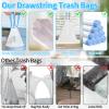 100 Count Small Drawstring Trash Bags for 4-Gallon (15 L) Trash Cans, Thick Pre-separated Garbage Bags, Mini Wastebasket can Liners for Bathroom Bedroom Office(White) view 4