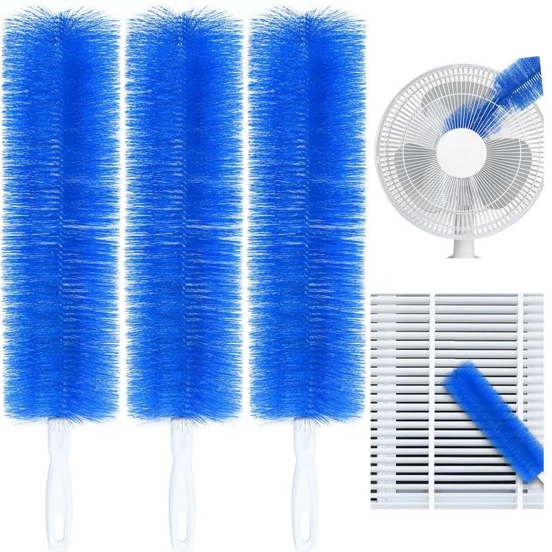 3 Pack Fan Cleaner Brush,Duster,Cleaner Brush,Bendable Microfiber Head,Reusable Dust Remover,Washable,ldeal for Ceiling Fan Blades