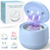 Dental Ultrasonic Retainer Cleaner Machine: 45kHz Dental Cleaning Pod with Digital Timer & 200ML, Cleaning for Dentures, Mouth Guards, Aligners, Night Guards, Braces, Toothbrush Heads & Jewelry, Blue view 1