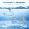 Dental Ultrasonic Retainer Cleaner Machine: 45kHz Dental Cleaning Pod with Digital Timer & 200ML, Cleaning for Dentures, Mouth Guards, Aligners, Night Guards, Braces, Toothbrush Heads & Jewelry, Blue view 2
