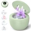 Dental Ultrasonic Retainer Cleaner Machine: 45kHz Dental Cleaning Pod for Denture, Mouth Guard, Night Guard, Aligner, Braces, Toothbrush Head & Jewelry, UV Cleaner with Digital Timer & 4 Modes, Green view 1