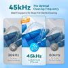 Dental Ultrasonic Retainer Cleaner Machine: 45kHz Dental Cleaning Pod for Denture, Mouth Guard, Night Guard, Aligner, Braces, Toothbrush Head & Jewelry, UV Cleaner with Digital Timer & 4 Modes, Green view 4