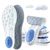 Elynsen Steppers Insoles for Men Women - Air Cushion Insoles with 4D Massage Insoles, Arch Support Insoles, Breathable & Shock Absorption for Work, Running, All-Day Comfort (White, Men 6-7/Women 8-9) view 1