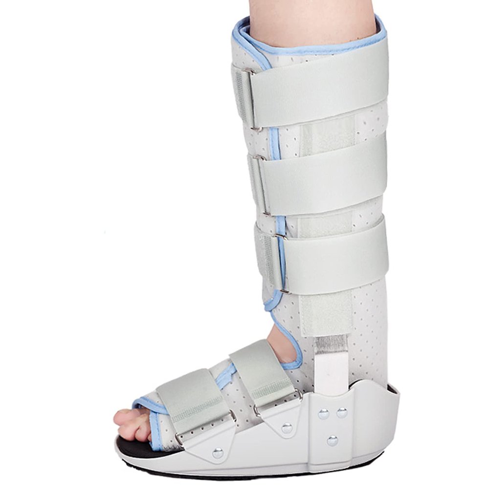 HCZKIUJ Walking Boot Fixed Ankle Brace Strap Support Foot Orthosis Plantar Splint Brace Thick Sole Shock Absorption for Ankle Foot Injuries for Left and Right Feet,Short,S (Long S)
