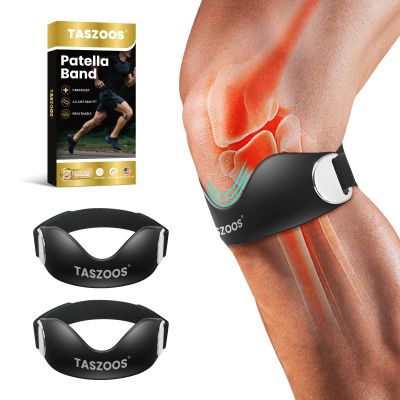 Patellar Tendon Support Strap (2 Pack) Adjustable Non-Slip Knee Strap
