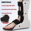 HCZKIUJ Foot Orthosis Adjustable Non-Slip Sole Ankle Joint Brace Fixed Magic Paste Breathable Removable Lining for Sprains Fraures Ankle,Left,L (Right S) view 2