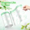 4 Gallon 100PCS Small Drawstring Trash Bags, Floral Printed Design,Thick Pre-separated Garbage Bags Mini Wastebasket can Liners for Bathroom Bedroom Office view 3
