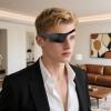 Comfortable Black Eye Mask for Sleeping, Adjustable Pu Leather Strap, Soft and, Ideal for Eye Care view 4