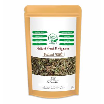 100% Fresh Dry Bacopa monnieri - 3.52Ounce / 100Gram - Brahmi Leaf, Pack of 1