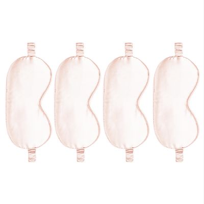 4PACK Sleep Masks Satin Eye Mask Silk Eyes Cover Silky Blindfold Blackout Eyeshade Soft Eyeshades Sleeping Covers Travel Nap