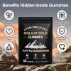 Shilajit Gummies | Shilajit Gold Gummies for Men & Women | Rich in Ashwagandha & Gokshura | Fulvic Acid & 85+ Trace Minerals | No Added Sugar | 100% Natural Organic, 80 Gummies view 4