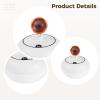 300 Ml Sunset Lamp Humidifier, USB Aromatherapy Diffuser, Ultrasonic Auto Shut-Off, Compact White view 2